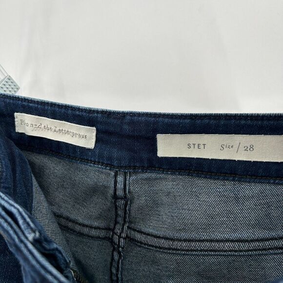 ANTHROPOLOGIE Pilcro & The Letterpress Stet Stretch Denim Jean Shorts Size 28 - Picture 4 of 5